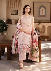 Stella By Mahnur Embroidered Lawn 3 Piece Unstitched Suit MN25S D-01A MARIBELLE